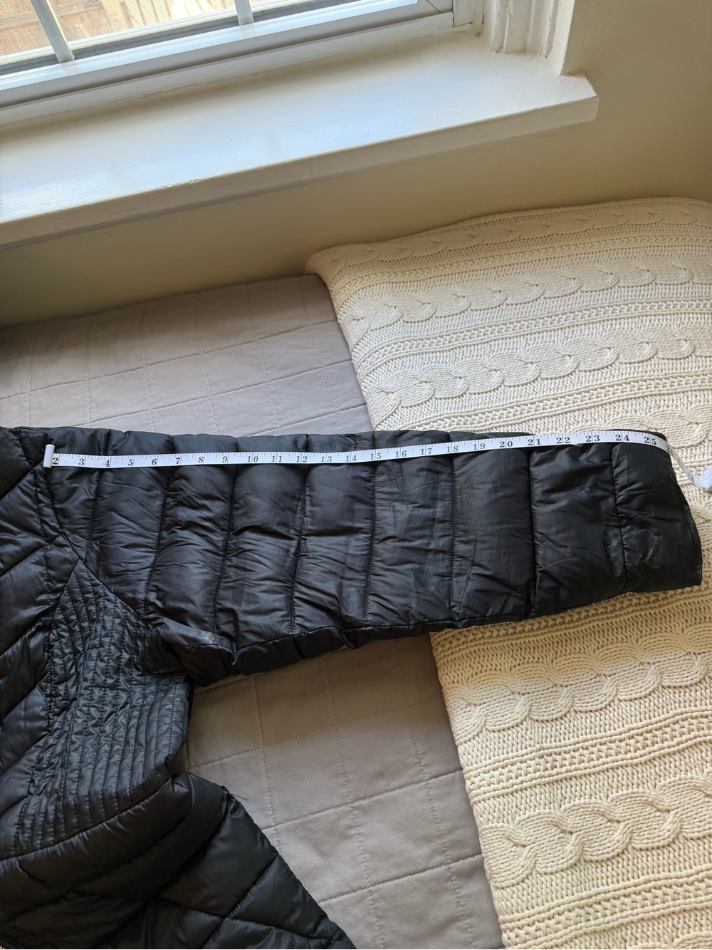 Lane Bryant Black Quilted Hooded Puffer Coat with Gold Hardware - 26/28 - Picture 9 of 13